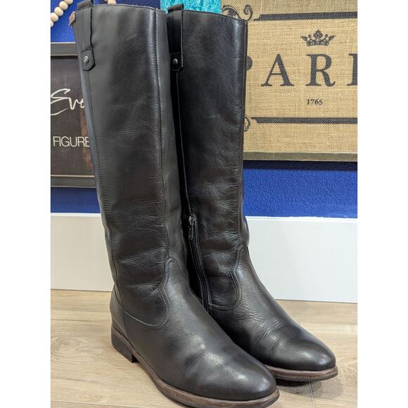Pikolinos Womens Size 40 9.5 Classic Tall Riding Leather Zipper Boots - Picture 1 of 16